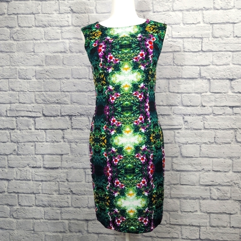 Cynthia Rowley floral bodycon mini sheath dress